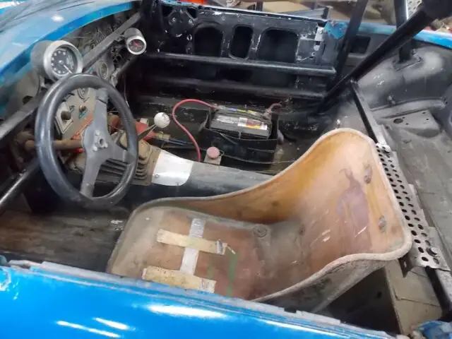 1964 mgb racecar, vintage racer, mgb hill climb car
