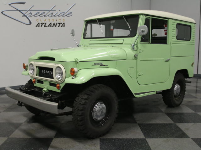 very solid fj, warm climate truck, strong 3.8l i6, 3-speed in floor, uncut/stock