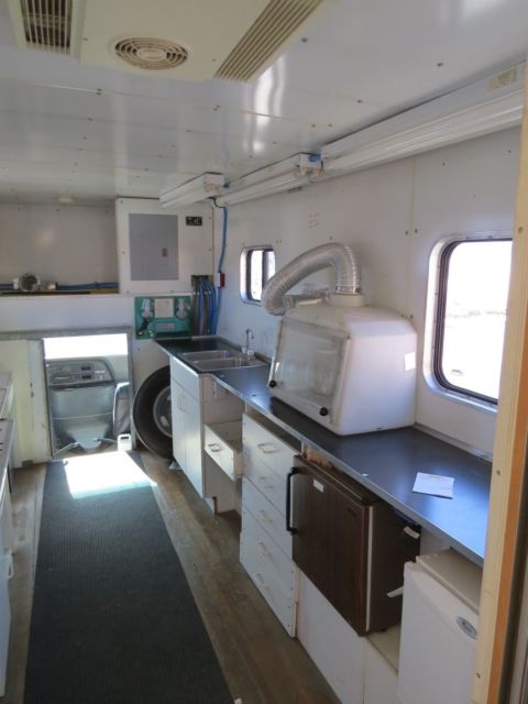 1990 ford e350 econoline box van - customized mobile lab carrier