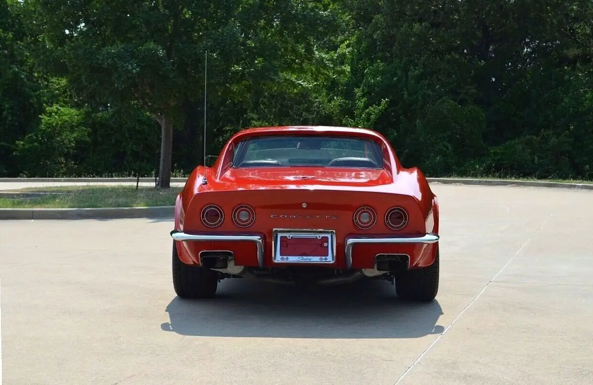 1972 chevrolet corvette coupe red fwd manual coupe