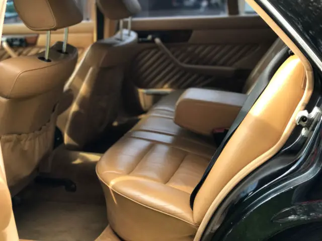 1991 mercedes 420sel black with brown rare color combo stunning shape last year