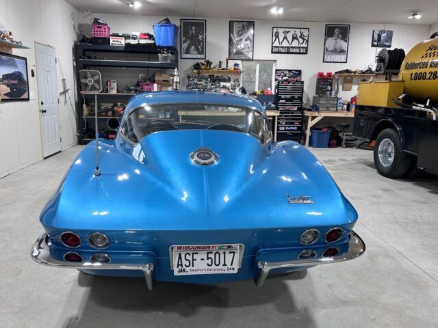1966 chevrolet corvette 327 coupe blue rwd manual c2