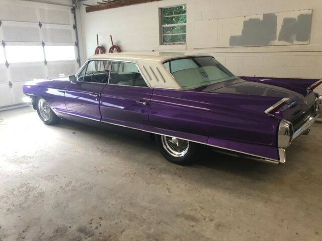 1962 cadillac deville custom purple metal flake paint with airbag suspension