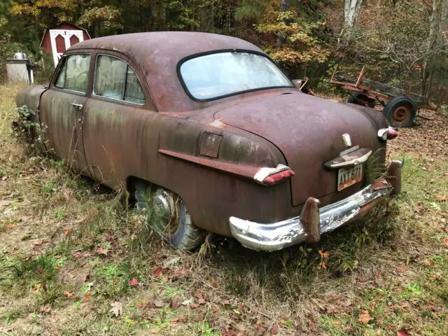 1951 ford custom deluxe - lot of 2 parts cars