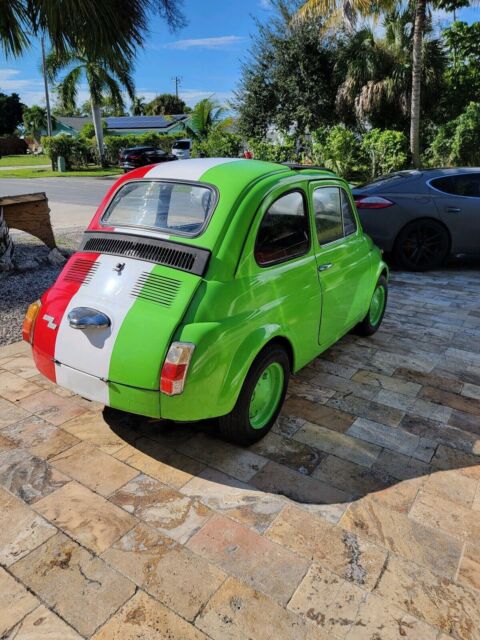 1969 fiat 500 coupe white rwd manual ragtop