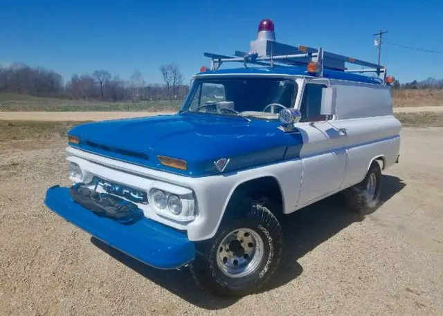 1965 gmc g1000 panel truck - civil defense wagon 4x4 pto winch collector vehicle