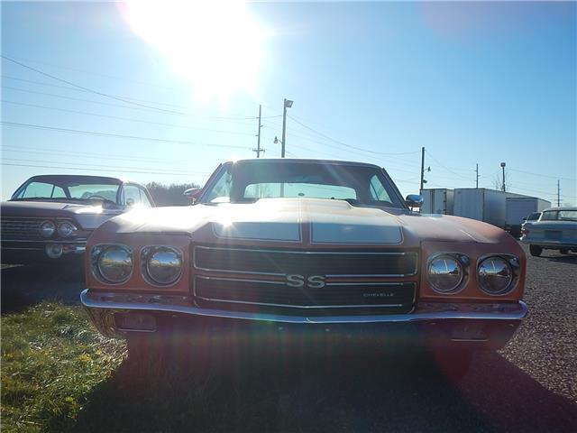 1970 chevrolet malibu 8153 miles orange 350 automatic
