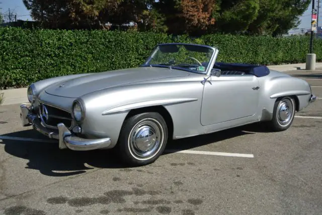 190sl , silver/blue must see! collectable vehicle, new soft top and service