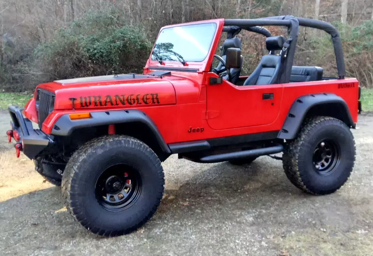 jeep wrangler/4x4 5-speed "no reserve! clean carfax corbeau bimini