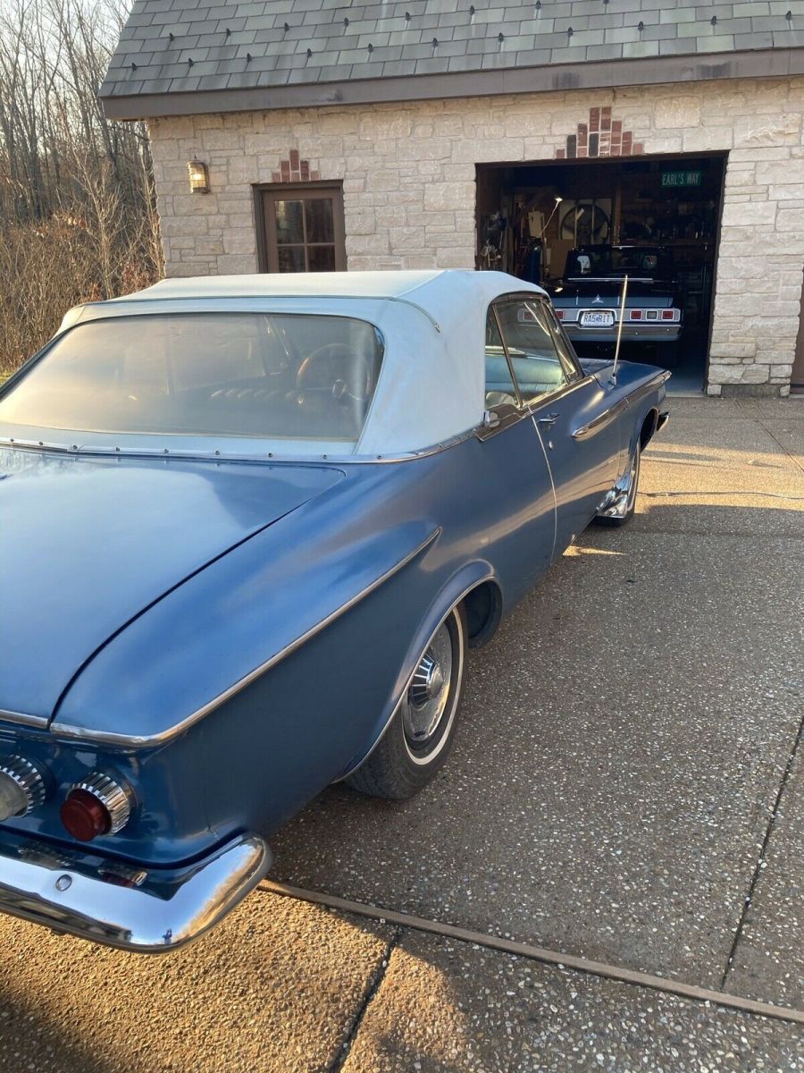 1962 plymouth fury convertible blue rwd automatic sp
