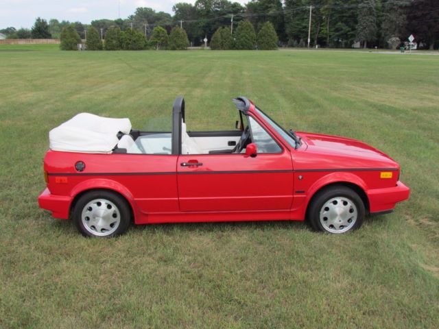 1992 vw cabriolet - red, white and beautiful!