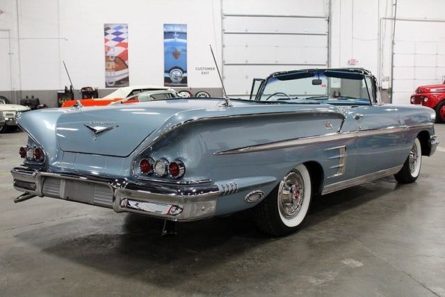 1958 chevrolet impala convertible 31166 miles blue convertible 348 v8 2 speed po