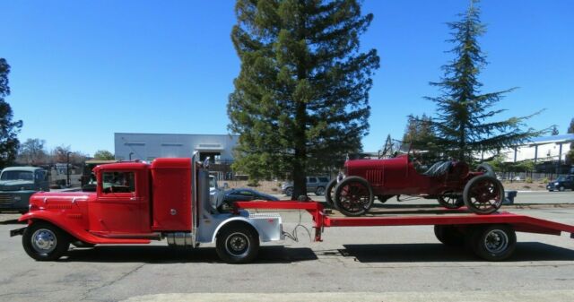 1932 ford custom car hauler with 1997 16' tuffy gooseneck trailer
