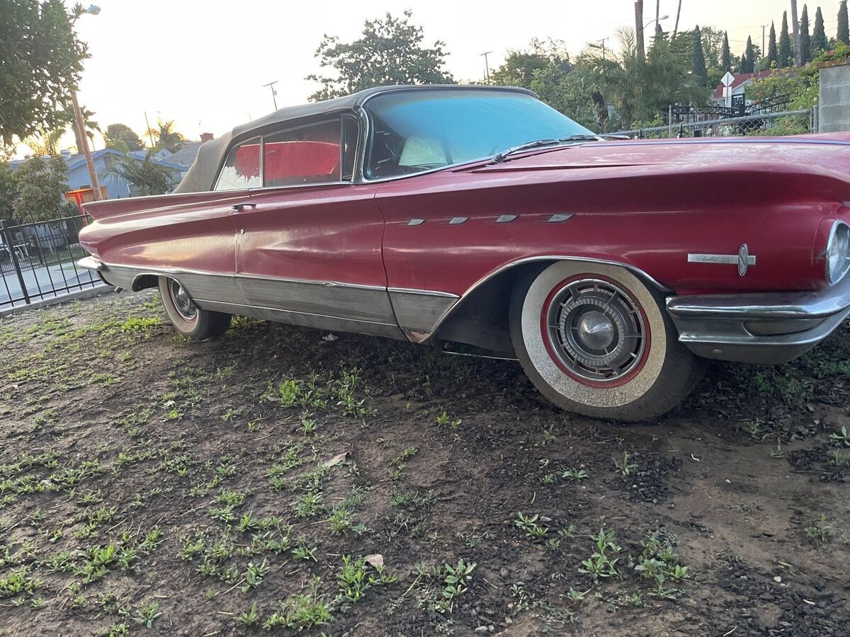 1960 buick electra 225 convertible red rwd automatic