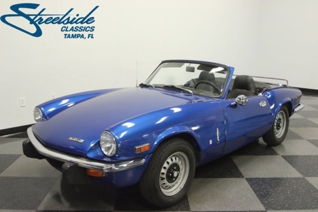1971 triumph spitfire 91433 miles delph blue convertible 1.3 liter 4 speed manu