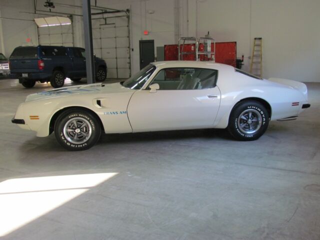 1974 pontiac trans am -firebird- 10,838 miles white coupe 455 h.o. automatic