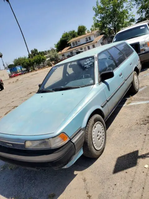 1987 toyota camry wagon blue fwd automatic dlx