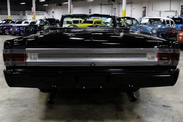 1967 plymouth satellite 64640 miles black convertible 440ci v8 automatic