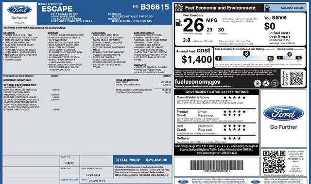 2017 ford escape se