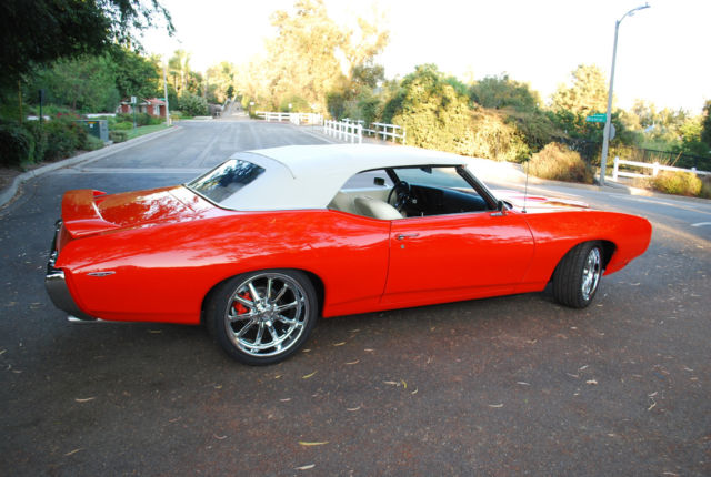 1969 pontiac gto convertible 4 spd 400 ci ram air iii phs doc complete resto/mod