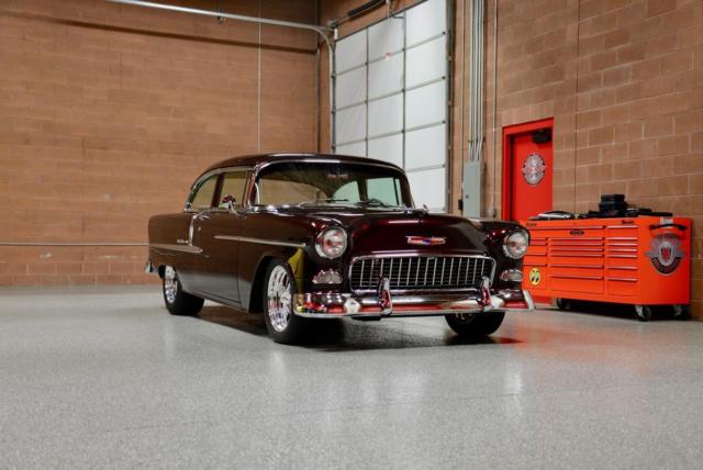 1955 chevrolet bel air pro-touring show car! no expense spared rotisserie build!