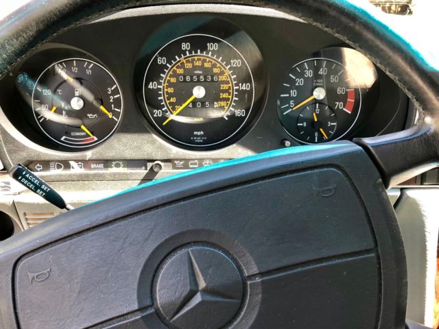 estate sale: mercedes 560sl convertible. low miles, last year of body style