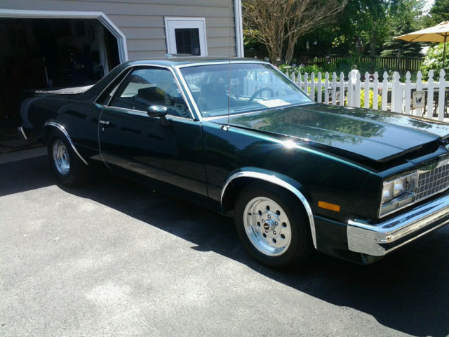 beautiful 1982 emerald green el camino with 1986 grand national motor