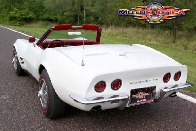 1968 chevrolet corvette convertible, 4 speed, 327 v-8, factory a/c numbers match