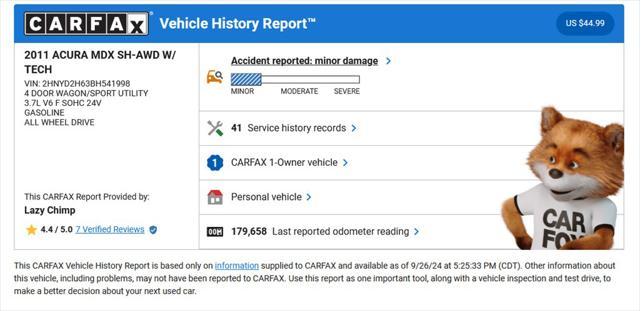 2011 acura mdx 3.7l technology