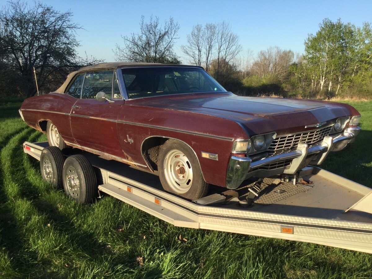 1968 chevrolet impala red rwd automatic
