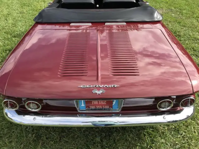 for sale -a beautiful 1963 chevrolet corvair monza convertible 4-speed
