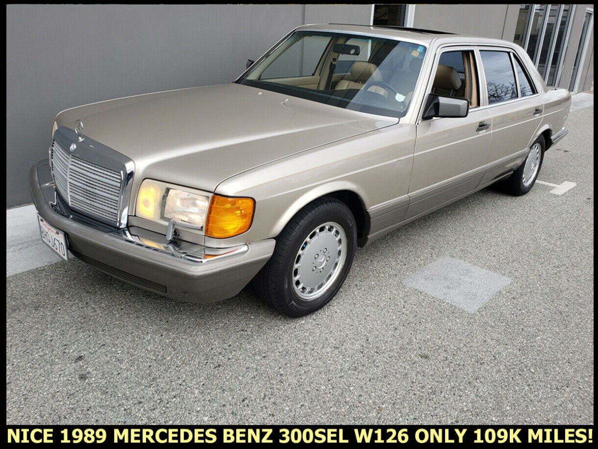 nice classic 1989 mercedes benz 300sel w126 sedan! 109k miles! low reserve