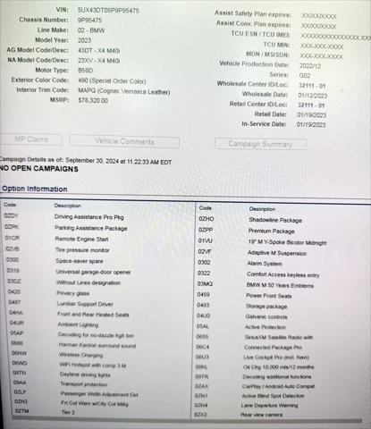 2023 bmw x4 m40i
