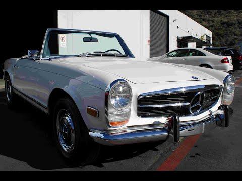 1968 mercedes-benz 280sl in laguna beach, california