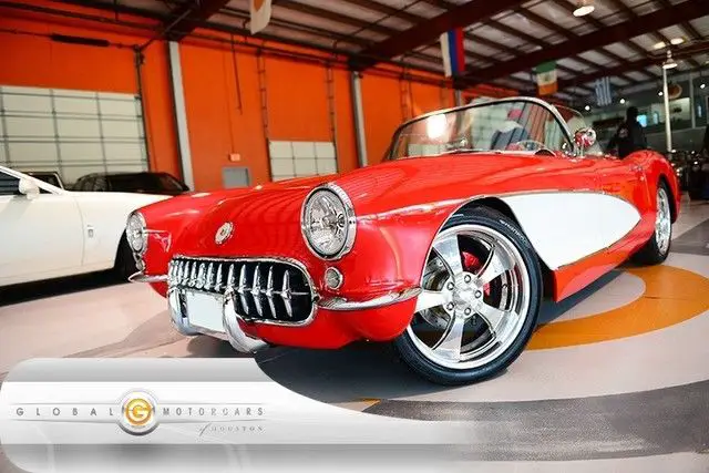 1957 chevrolet corvette convertible auto 331 cui small block torch red