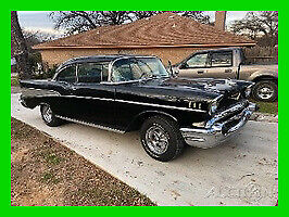1957 chevrolet automatic rwd coupe crate 350 v8 hard top rebuilt engine/trans
