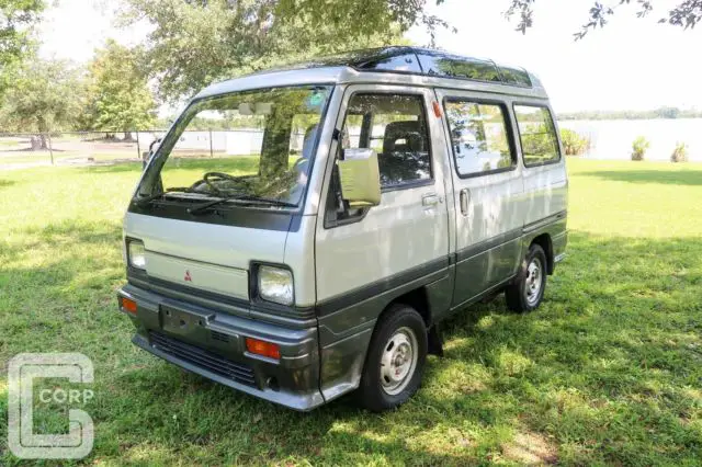1990 mitsubishi minicab super aero roof kei rhd nice jdm van cold a/c