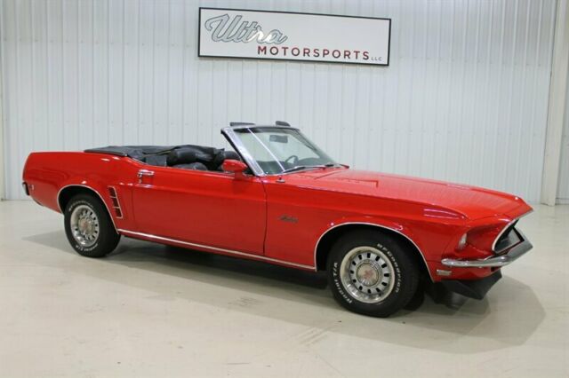 1969 ford mustang 22370 miles red 302 automatic
