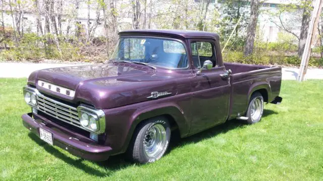 1959 ford f100 antique hot rod pick up truck
