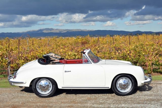 garaged solid black-plated cal 1962 reutter cabriolet #match 1-owner since '68