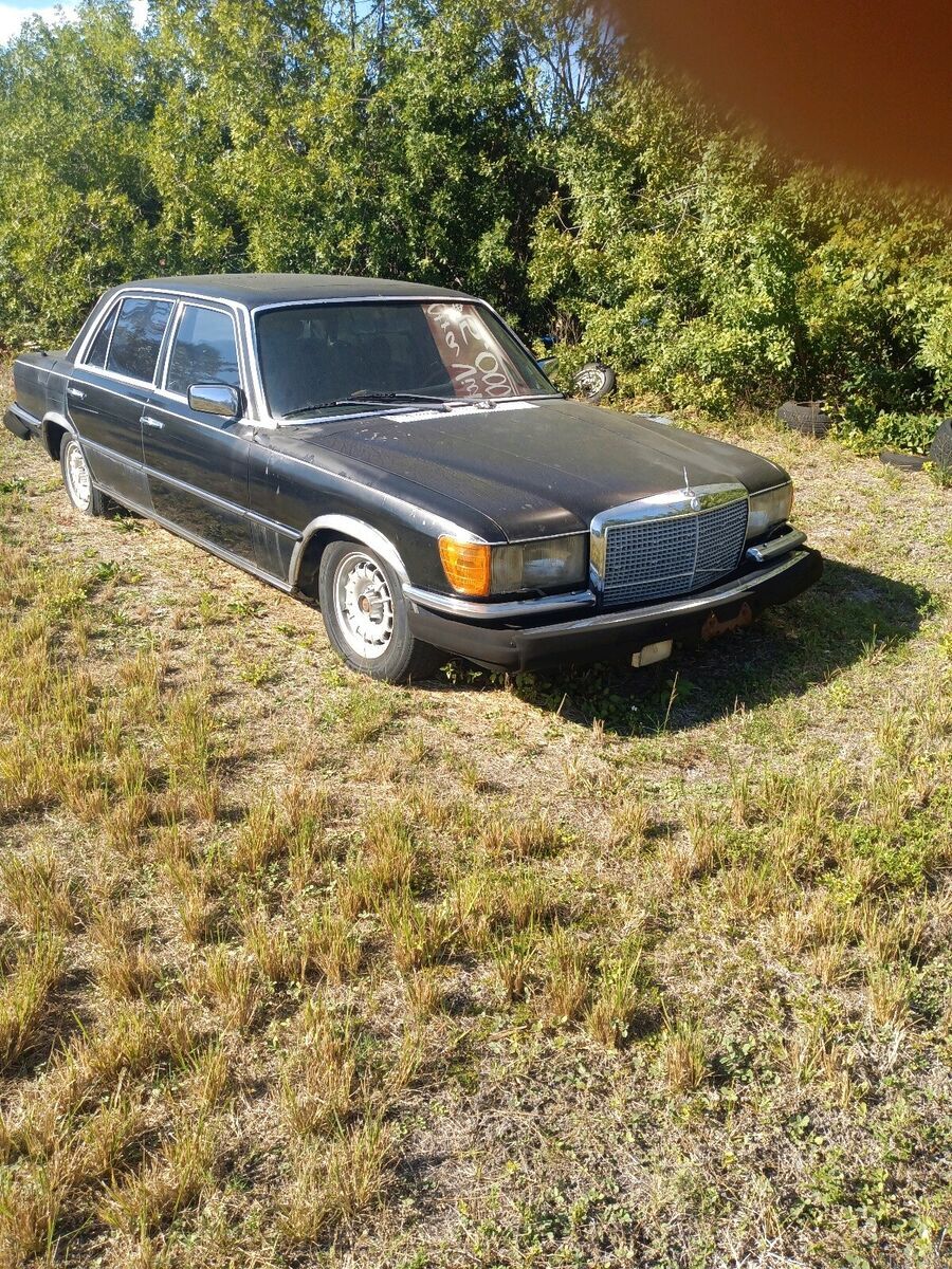1979 mercedes-benz 450 se sedan black rwd automatic 4. door