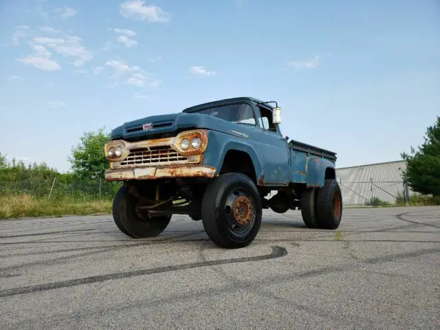 1960 f350 lifted dually 7.3.zf5 22.5s nasty diesel rat powerstroke semi creepers