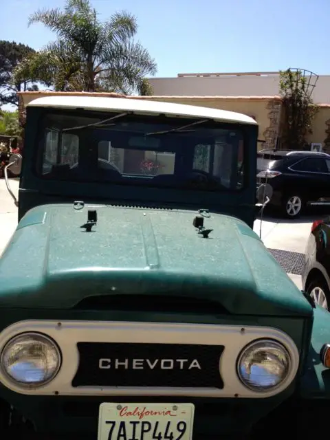 1973 toyota land cruiser "chevota:" 4 x 4 meets 70s muscle car hybrid