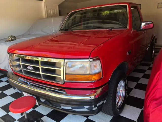 1994 ford f-150 xlt v 8 red clean w@w l@@k