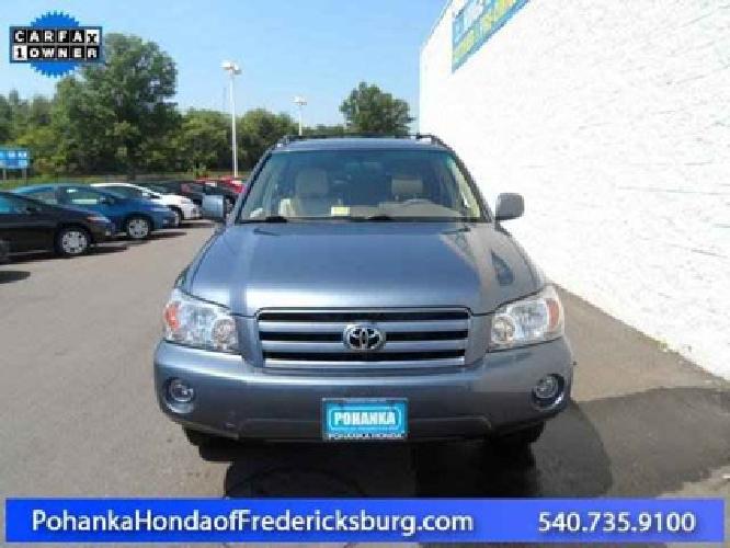 2006 toyota highlander v6 in fredericksburg, va