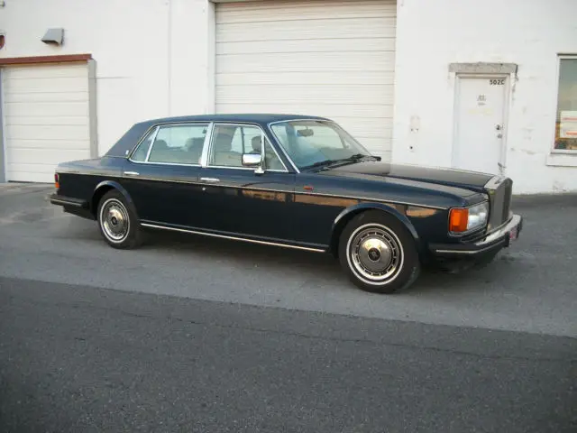 1991 rolls royce silver spur ii sedan, 49k dark blue buckskin interior 91