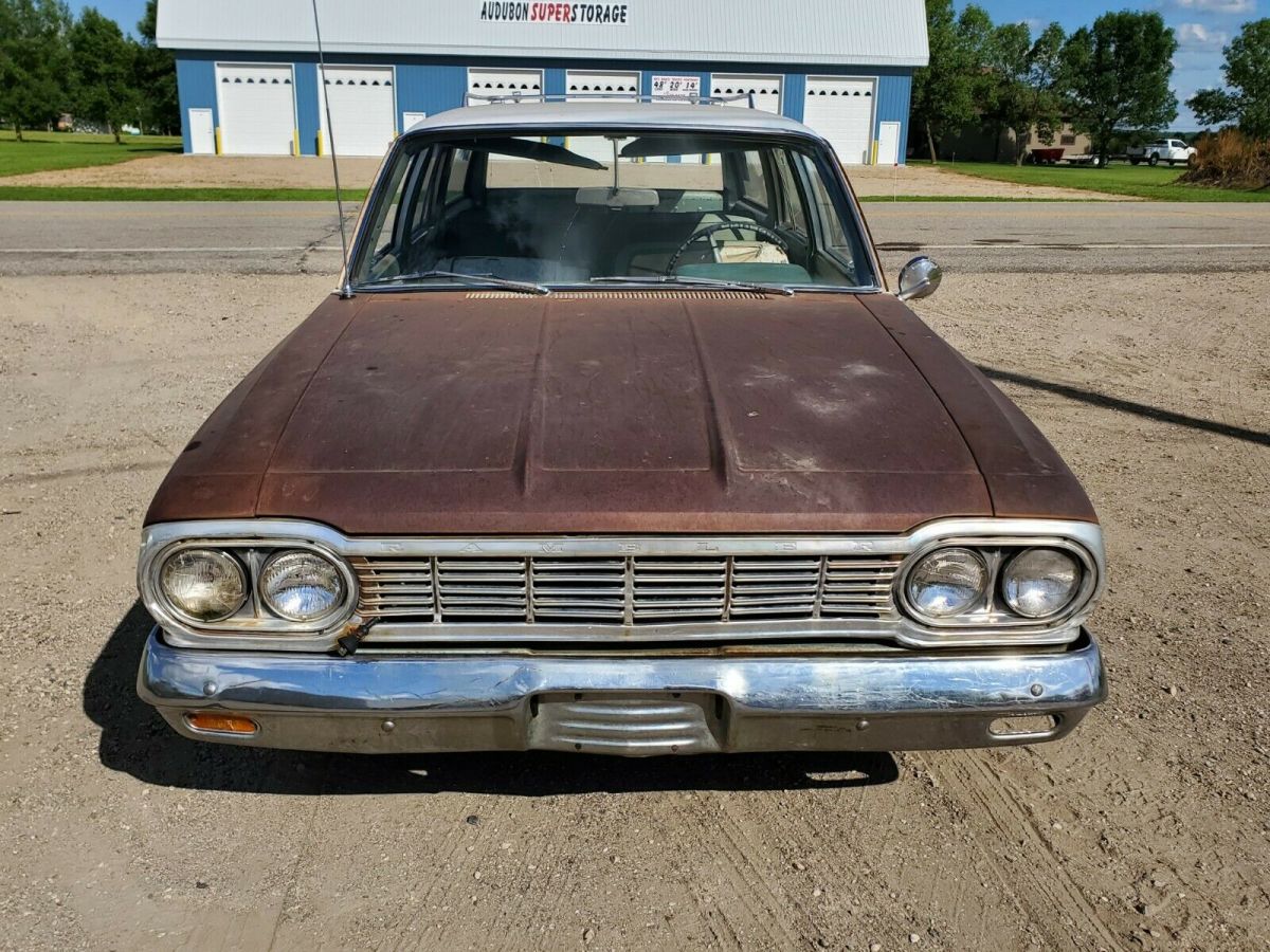 1964 amc rambler 660 cross country wagon patina montana solid very clean