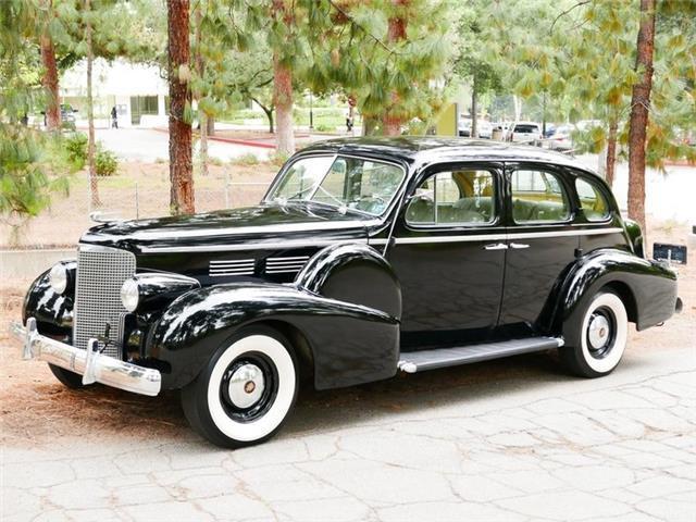 1938 cadillac seies-65 seies-65 with dual side-mounts 56492 miles black 4 door s