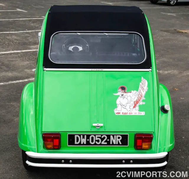 better-than-new "sausss ente" style citroen 2cv, galvanized chassis