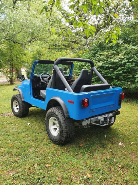 1980 jeep cj-7 suv blue 4wd manual base